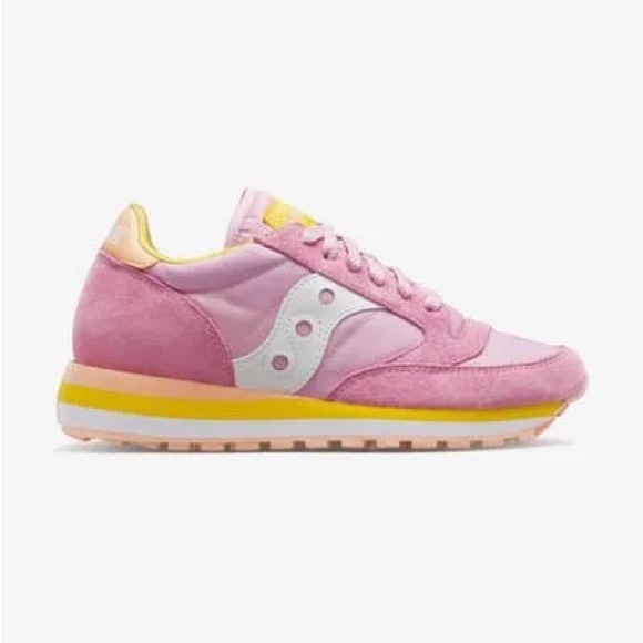 Saucony Women's Jazz Triple Pink/Yellow Sneakers 💖 - Picture 1 of 8